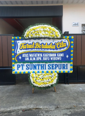 Papan Bunga Duka di Kembang
